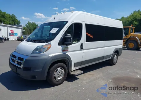 2018 Ram Promaster 2500 Window Van High Roof 159 Wb from USA, damaged, VIN 3C7WRVPG8JE141538
